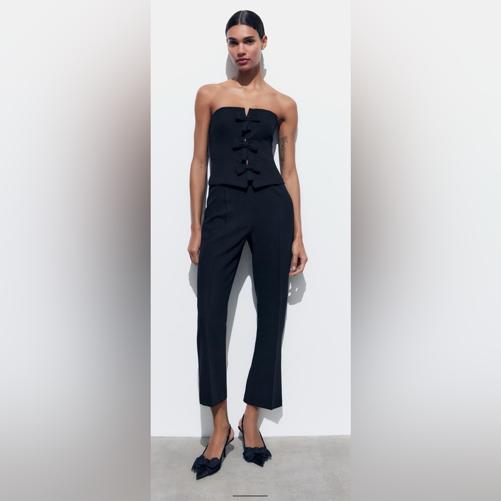 Zara black jumpsuit size L NWT